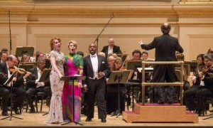 Laura Claycomb with Joyce DiDonato, Larry Brownlee and the Philadelphia Orchestra led by Maurizio Benini at Carnegie Hall
